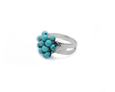 Aqua Ring  Australian Turquoise – turquoise bundle, handmade. bohemian jewellery Australia