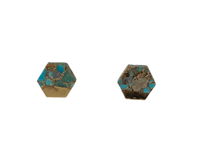 Eureka hexagon studs