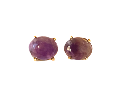 Lauren earrings-Amethyst gemstone-bohemian earrings